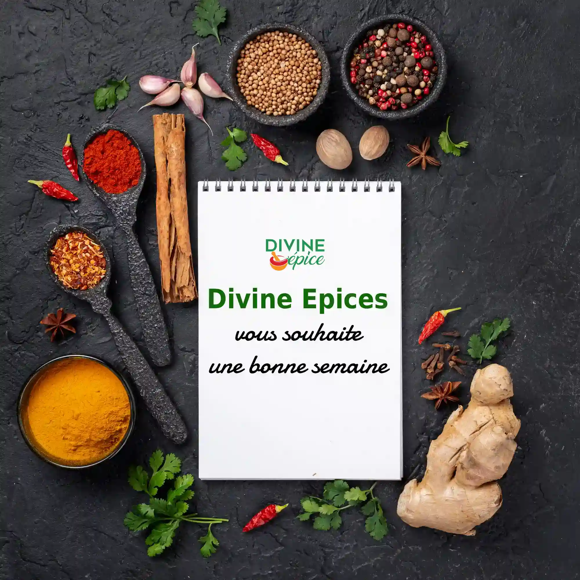 Bonne semaine pleine de saveurs avec Divine Epices