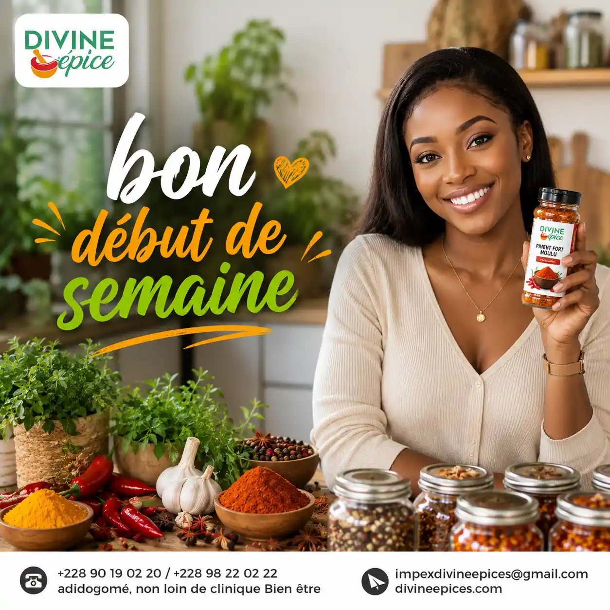 Bon début de semaine avec Divine Épice