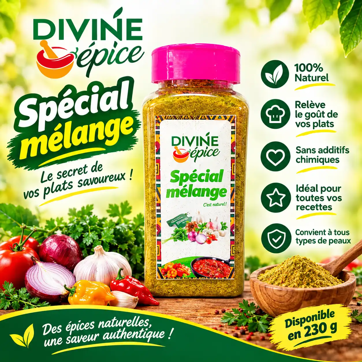 Donnez du goût à vos plats avec DIVINE Épice