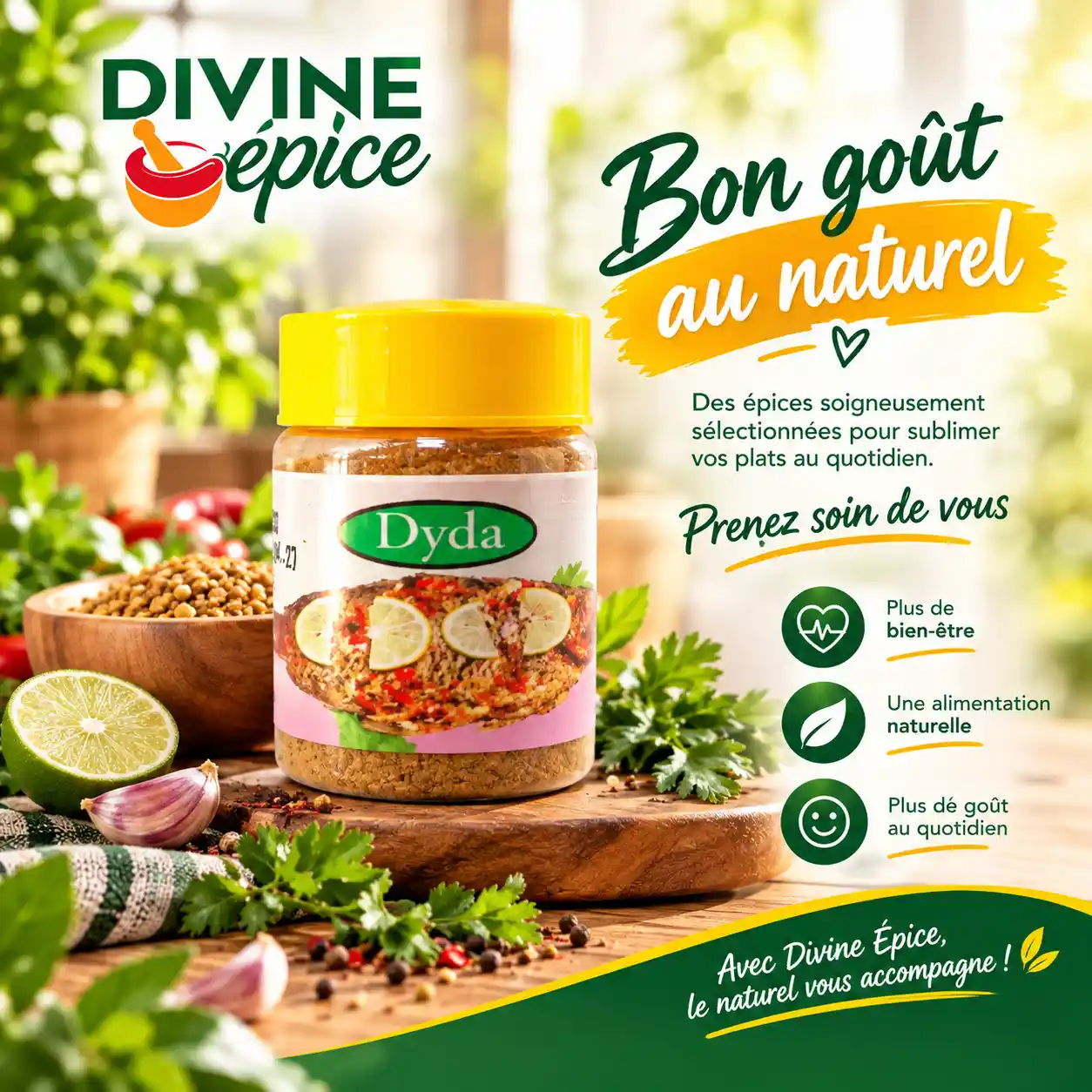 Bon goût au naturel avec Divine Épice