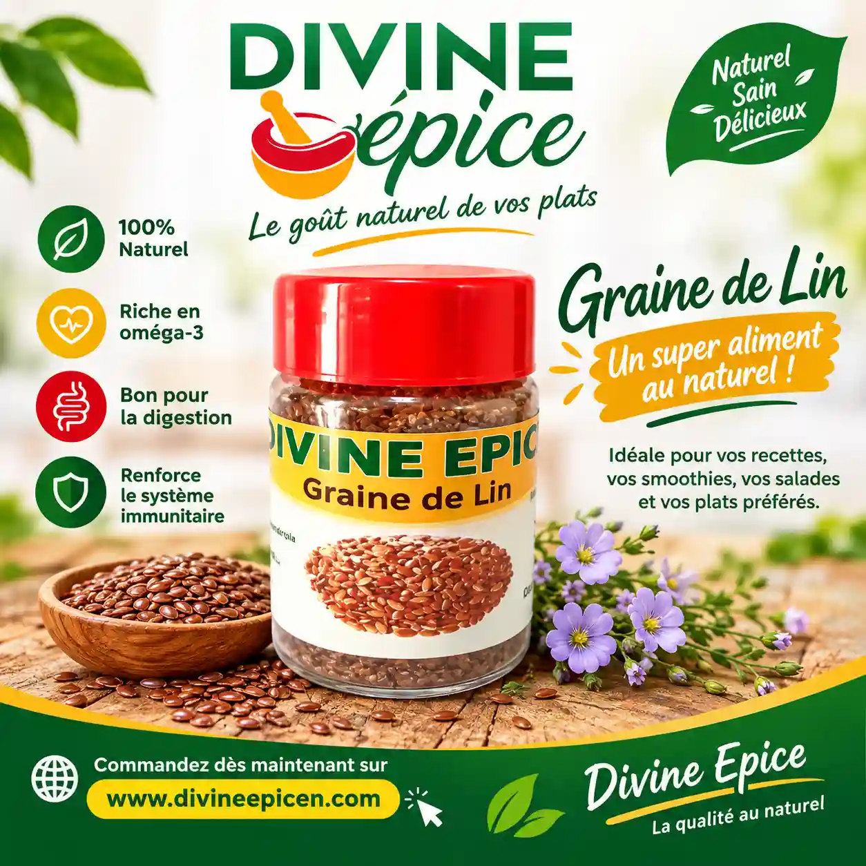 La graine de lin, le secret d’une alimentation naturelle
