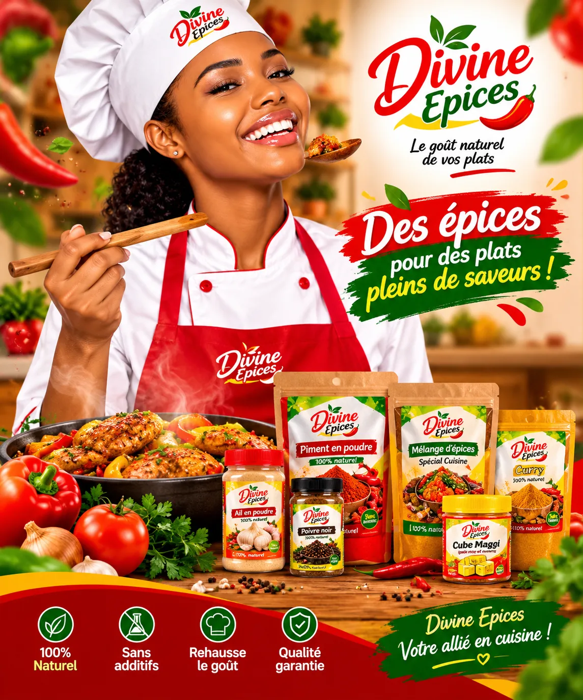 Divine Épices : révélez le goût naturel de vos plats avec des épices de qualité