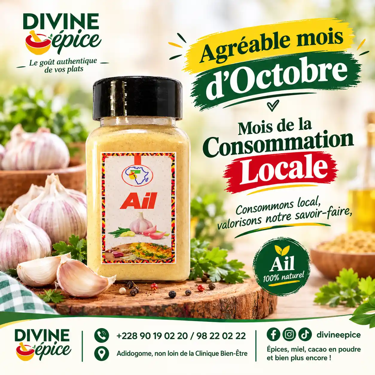 Bon mois de consommation locale avec Divine Épice